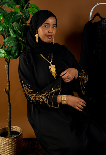 Amira Gold Abaya