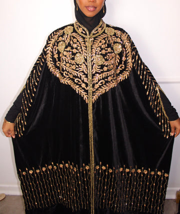 Safira Royale Velvet Abaya