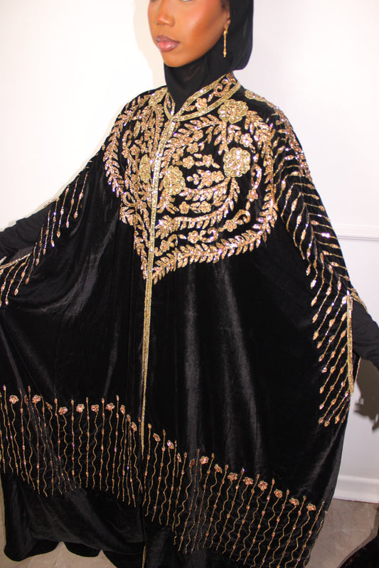 Safira Royale Velvet Abaya