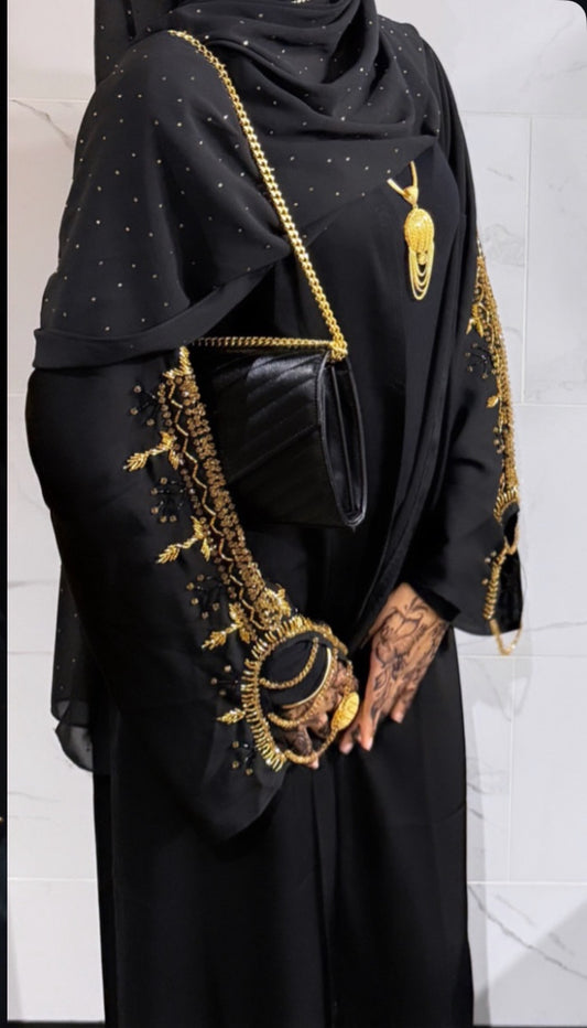 Amira Gold Abaya