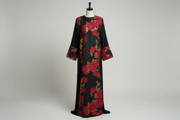 Franswai abaya - Red floral